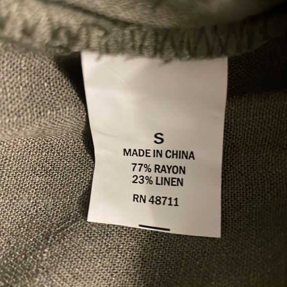 Olive Green Falls Creek Pull-On Crop Pant - Picture 4 of 4